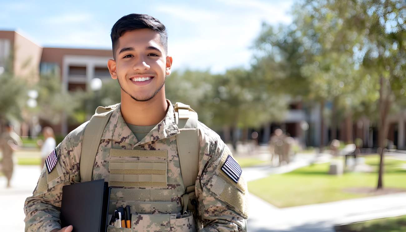 Active-Duty Military Applicant On Campus
