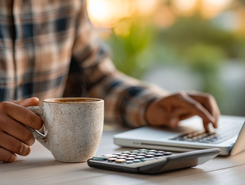 Man Using The AAMI Tuition Net Price Calculator