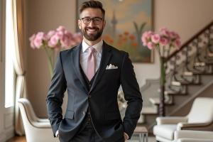 Young Man Happy with Career in Funeral Service
