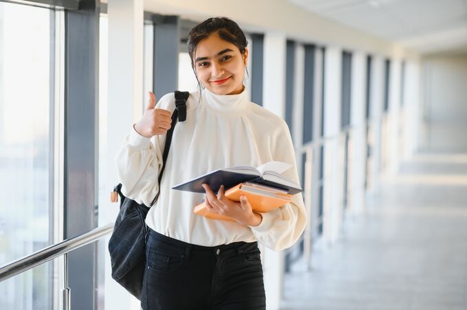 orgeous indian female university student