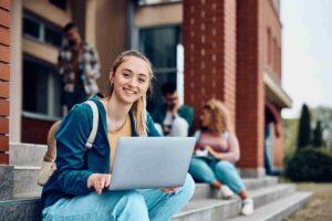 college student in school