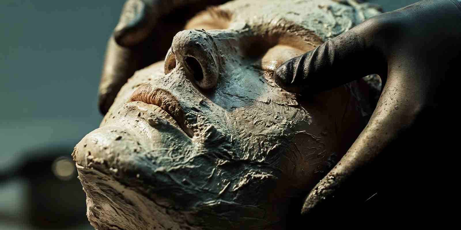 Preapring a Mask with Traditional Embalming Process in a Funeral Home